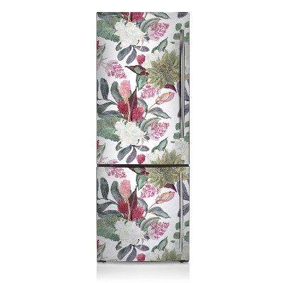 Magnetic fridge cover Colorful flowers