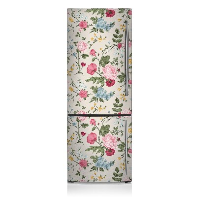 Decoration fridge cover Colorful flowers