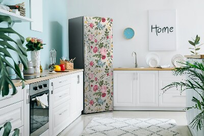 Decoration fridge cover Colorful flowers