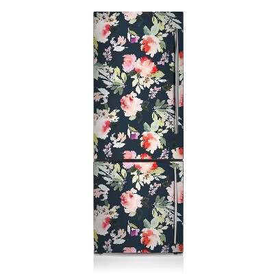 Decoration fridge cover Painted flowers