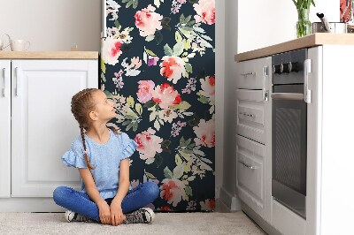 Decoration fridge cover Painted flowers