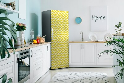 Magnetic fridge cover Yellow strap