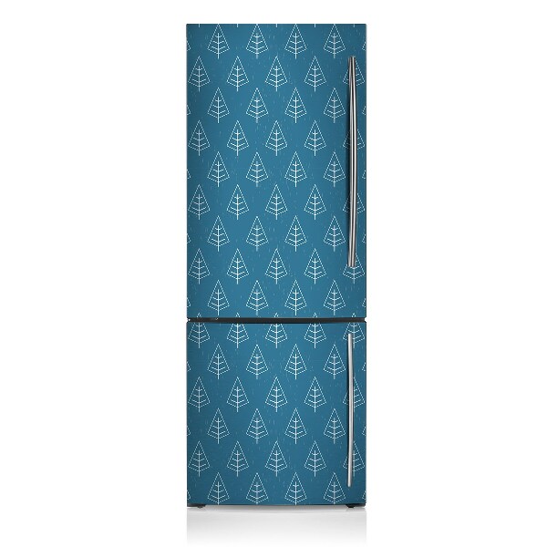 Decoration fridge cover Blue forest