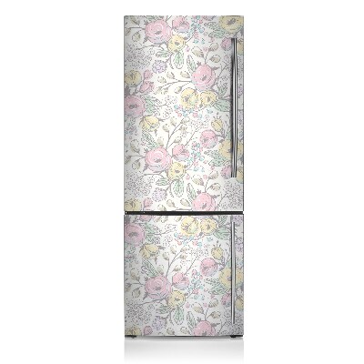 Decoration fridge cover Colorful flowers