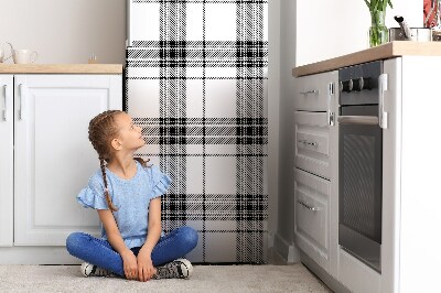 Magnetic fridge cover Gray kitchen pattern