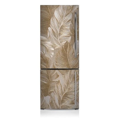 Magnetic fridge cover Golden leaves