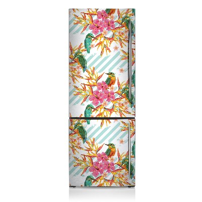 Decoration fridge cover Summer birds