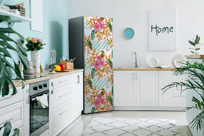 Decoration fridge cover Summer birds