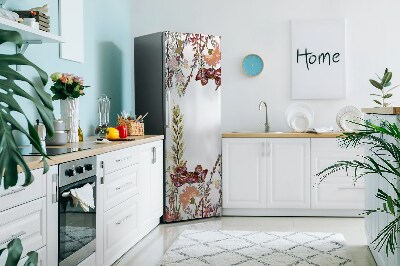 Magnetic fridge cover Field full of flowers