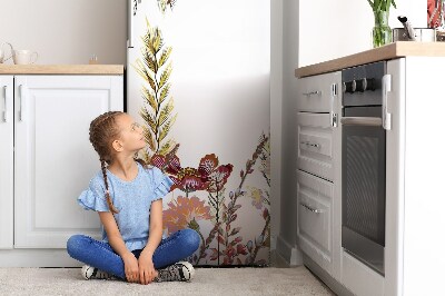 Magnetic fridge cover Field full of flowers