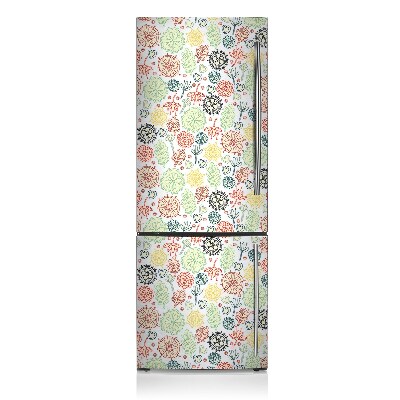 Decoration fridge cover Flowers and hearts