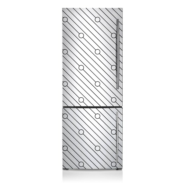 Magnetic fridge cover Striped pattern