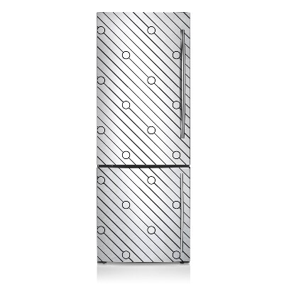 Magnetic fridge cover Striped pattern