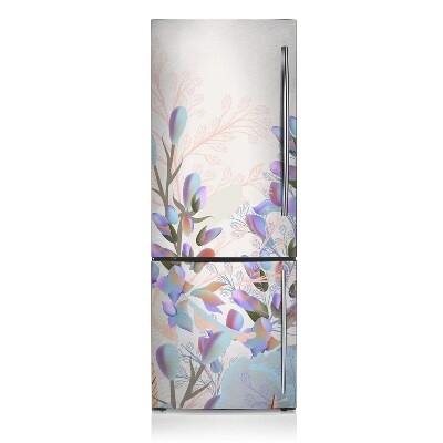 Magnetic fridge cover Pastel leaves