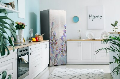 Magnetic fridge cover Pastel leaves