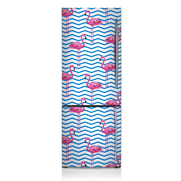 Decoration fridge cover Flamingos