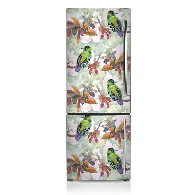 Decoration fridge cover Exotic birds