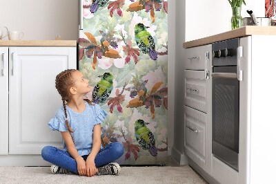 Decoration fridge cover Exotic birds