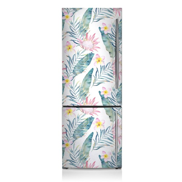 Magnetic fridge cover Bright pink flowers