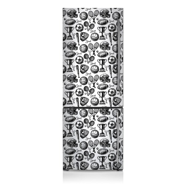 Decoration fridge cover Sports motifs