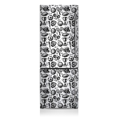 Decoration fridge cover Sports motifs