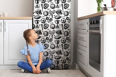 Decoration fridge cover Sports motifs