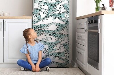 Magnetic fridge cover Winda sky