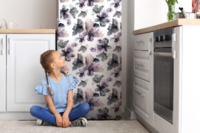 Magnetic fridge cover Dark flowers