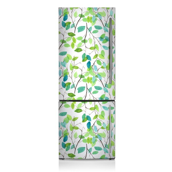 Decoration fridge cover Green branches