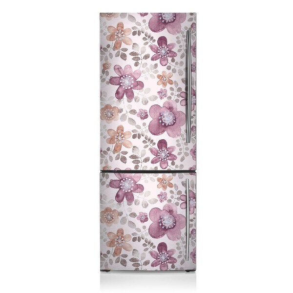 Magnetic fridge cover Pink flowers