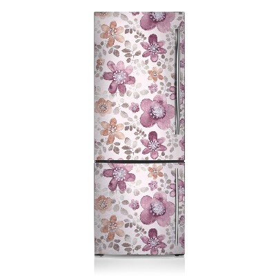 Magnetic fridge cover Pink flowers