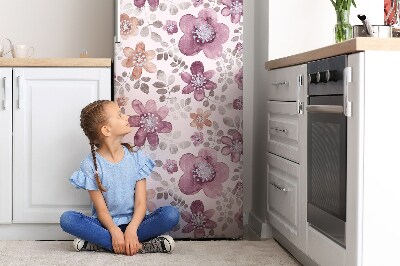 Magnetic fridge cover Pink flowers