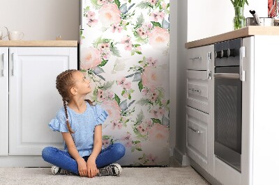 Magnetic fridge cover Pastel flowers