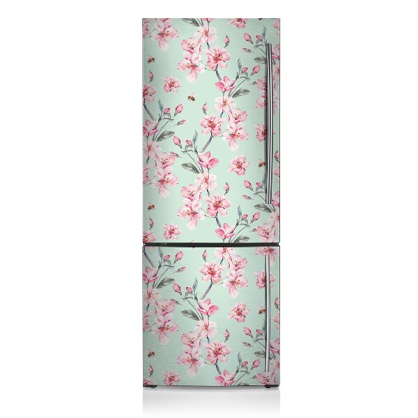 Magnetic fridge cover Cherry blossoms