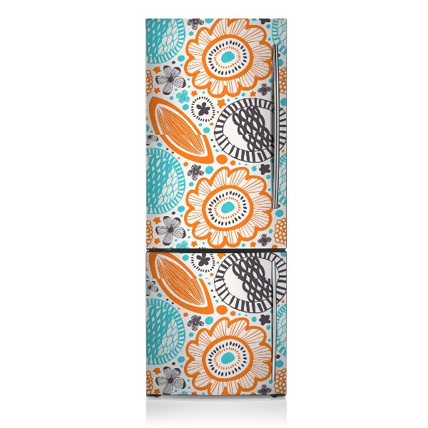 Decoration fridge cover Pastel flowers