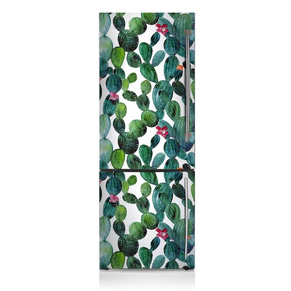 Magnetic fridge cover Colorful cacti