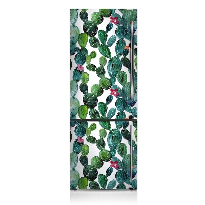 Magnetic fridge cover Colorful cacti