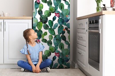 Magnetic fridge cover Colorful cacti