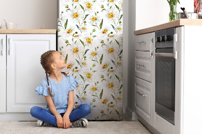 Decoration fridge cover Chamomile field