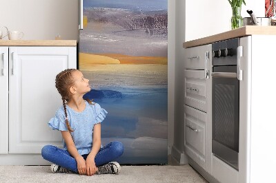 Magnetic fridge cover Painted sky