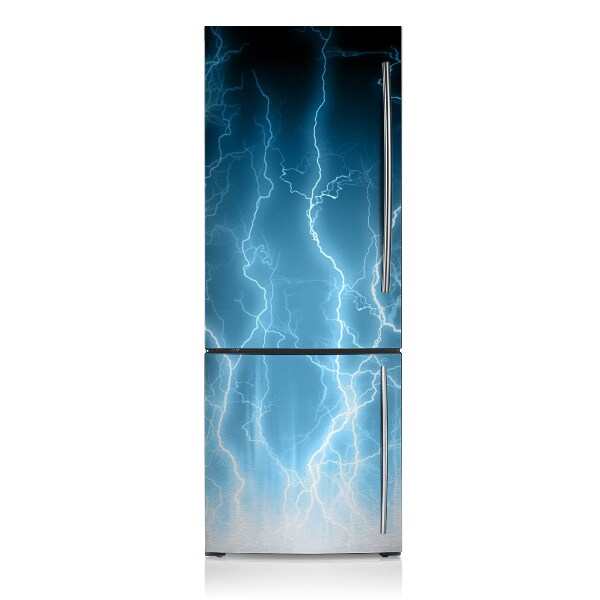 Magnetic fridge cover Blue lightning