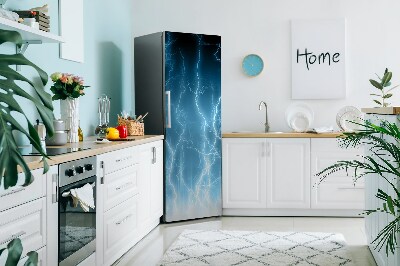 Magnetic fridge cover Blue lightning