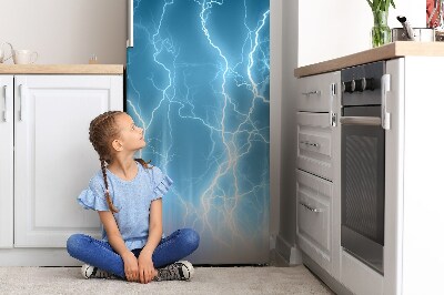 Magnetic fridge cover Blue lightning