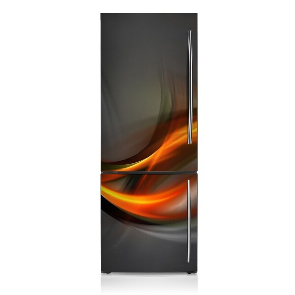 Magnetic fridge cover Orange abstraction