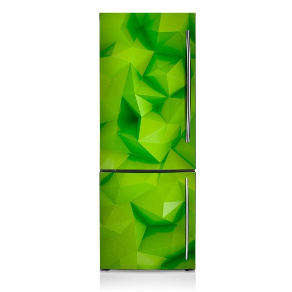 Magnetic fridge cover Abstract green