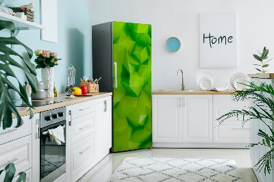 Magnetic fridge cover Abstract green