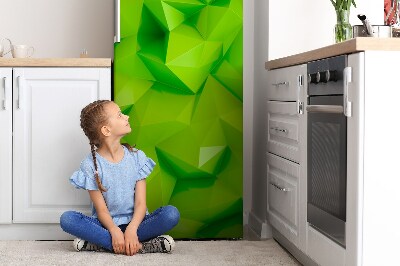 Magnetic fridge cover Abstract green