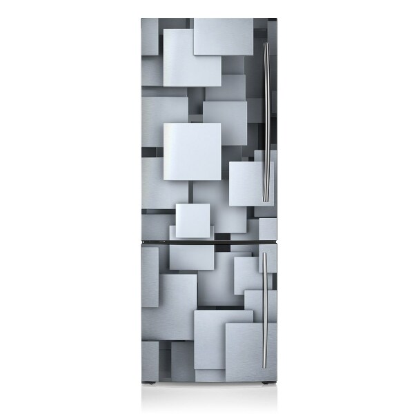 Magnetic fridge cover Gray blocks