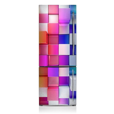 Magnetic fridge cover Abstractly colorful