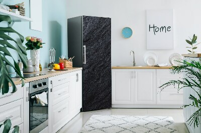 Magnetic fridge cover Black marble